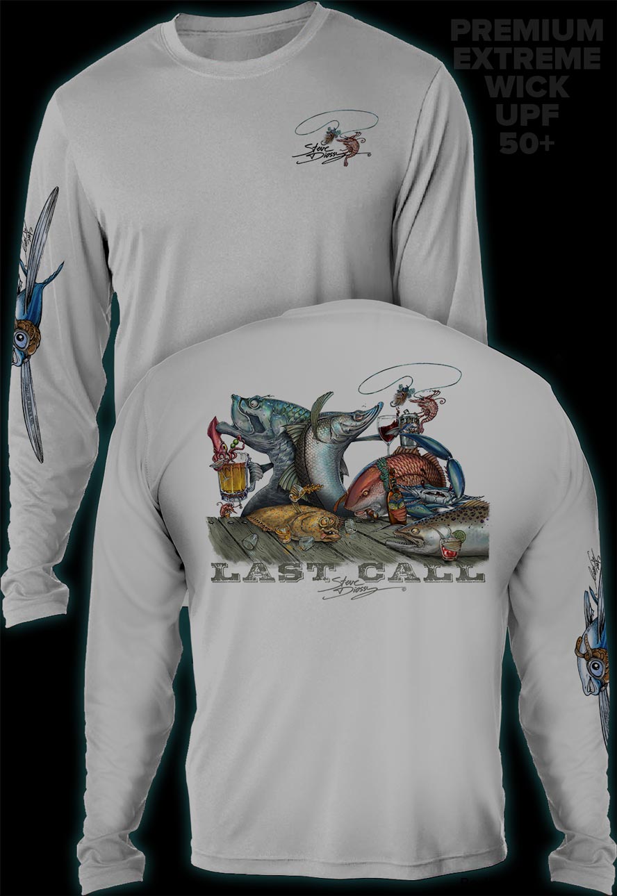 "Last Call" Men's Extreme Wick Long Sleeve Performance Shirt ᴜᴘꜰ-ᴛᴇᴇ